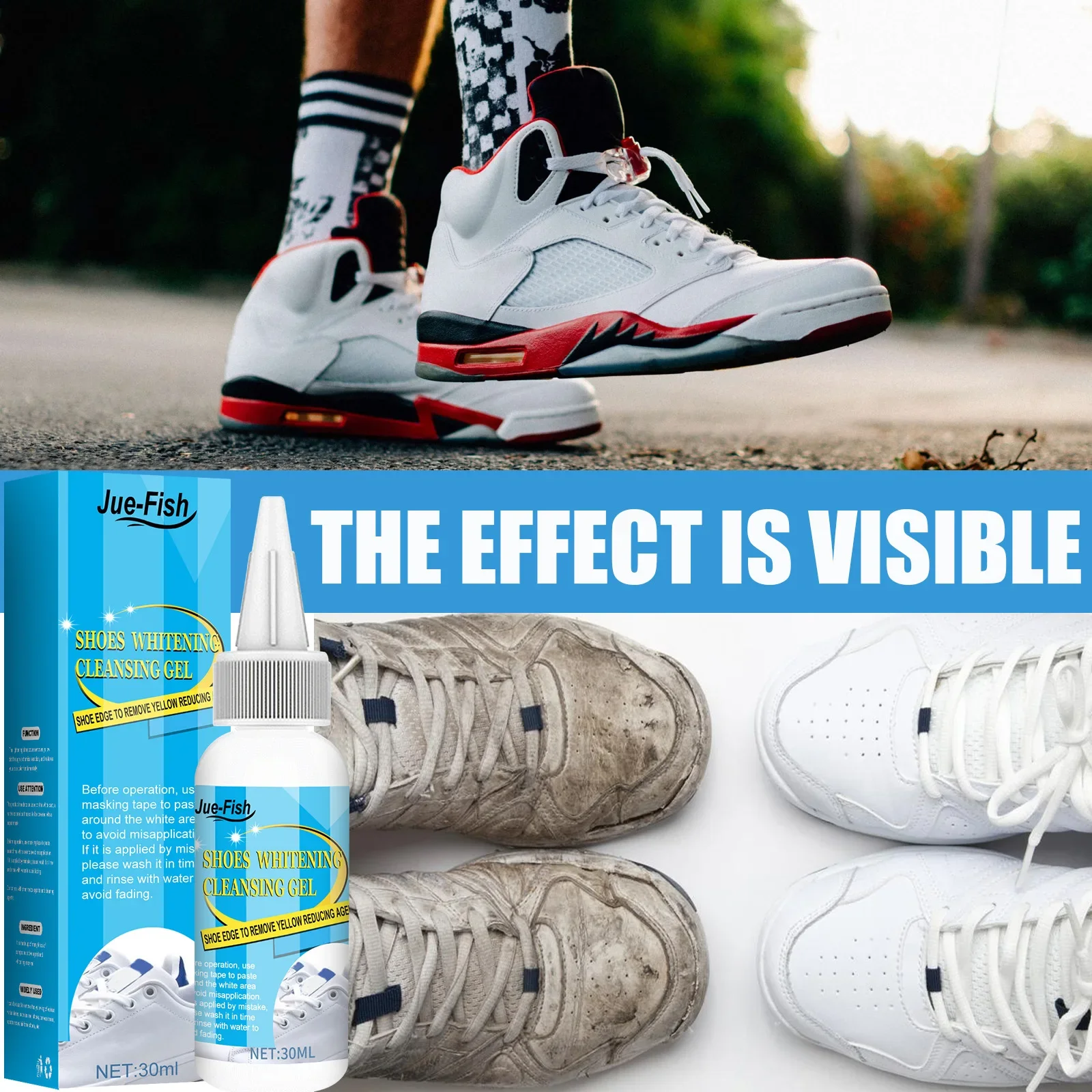 White Shoes Cleaning Gel Stain - огляд і ціна Sneaker Care Cleaning Kit