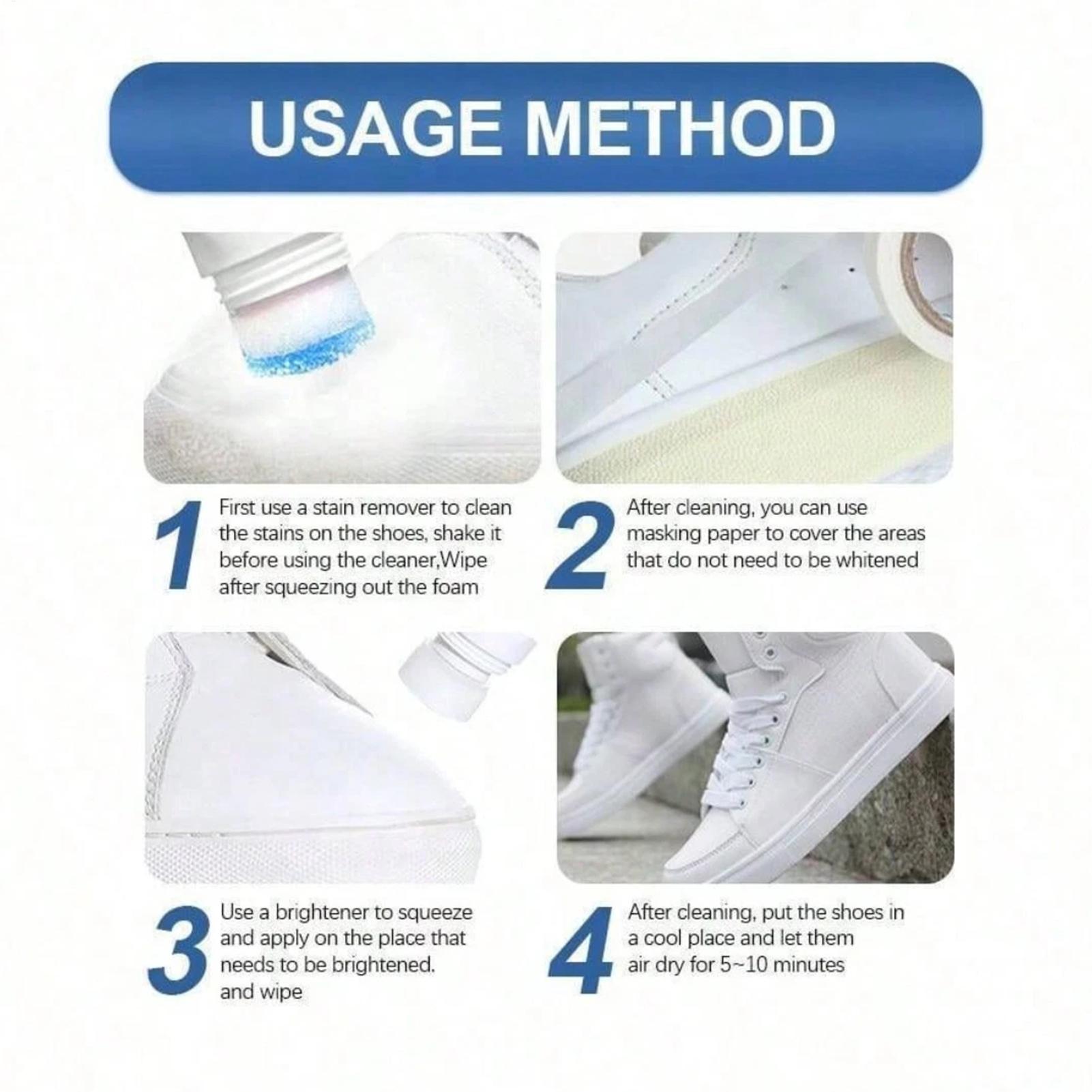 No-Wash Foam Shoes Cleaner 100 - огляд і ціна Sneaker Care Cleaning Kit